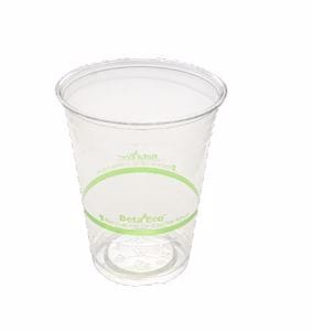Beta Eco Cups 473Ml 16Oz Clear Pet Green 50 pack
