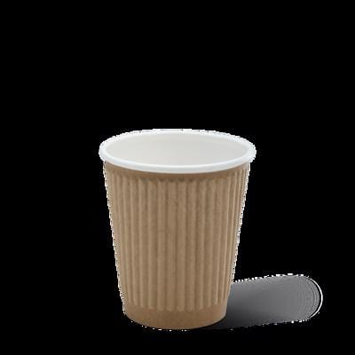 Detpak Detpak Cups Hot 230Ml 8Oz Ripple Wrap Brown 40 pack Detpak Cups Hot 230Ml 8Oz Ripple Wrap Brown 40 pack