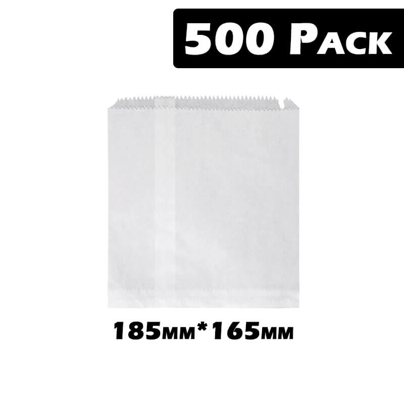 Essentials At Home Individual 1w White Bags (500 bags - 185mm x 165mm) BF600003 1w White Bags (500 bags - 185mm x 165mm)