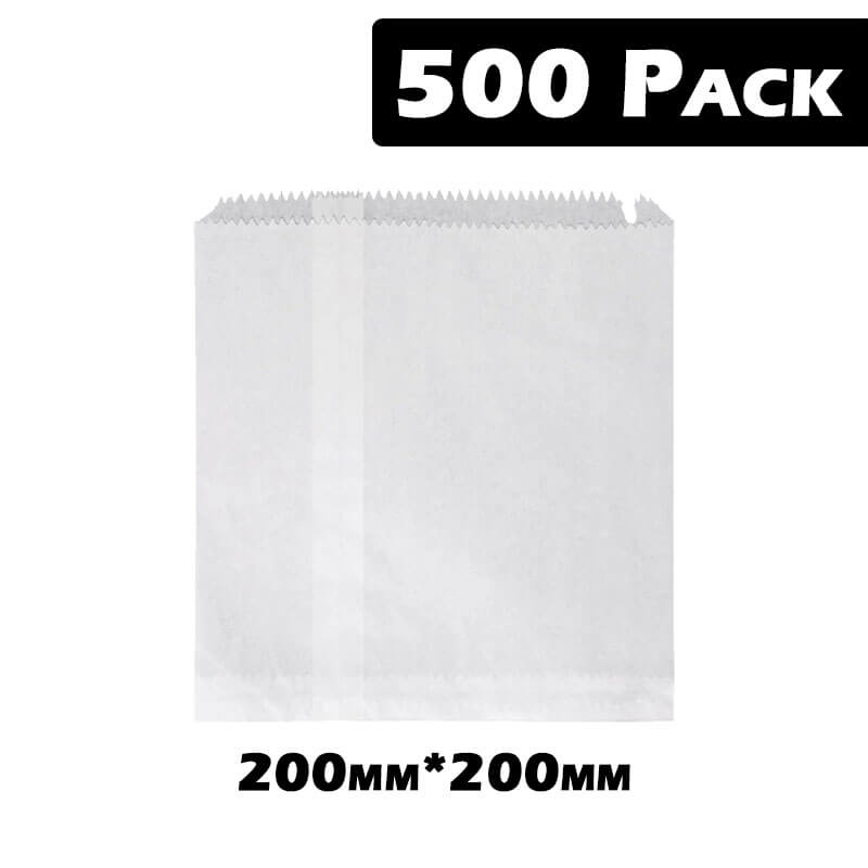 Essentials At Home Individual 2w White Bags (500 bags - 200mm x 200mm) BF600008 2w White Bags (500 bags - 200mm x 200mm)