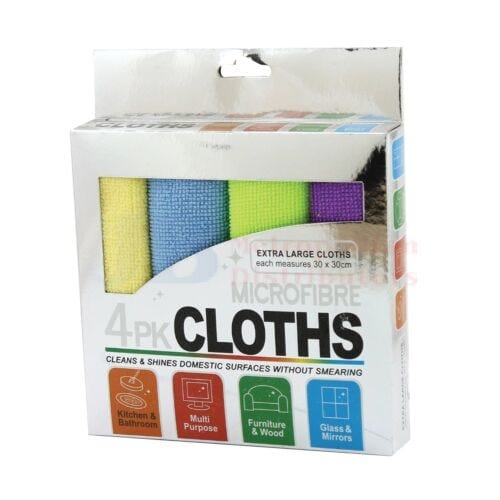 Essentials At Home Individual Microfibre Towel (4 Pack) 8888047922996 JBMMVT Microfibre Towel (4 Pack)