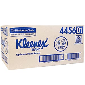Kleenex Individual Kleenex Paper Towel Hand Optimum 30.5 X 24Cm #4456 20 x 120 pack BD145316 Kleenex Paper Towel Hand Optimum 30.5 X 24Cm #4456 20 x 120 pack