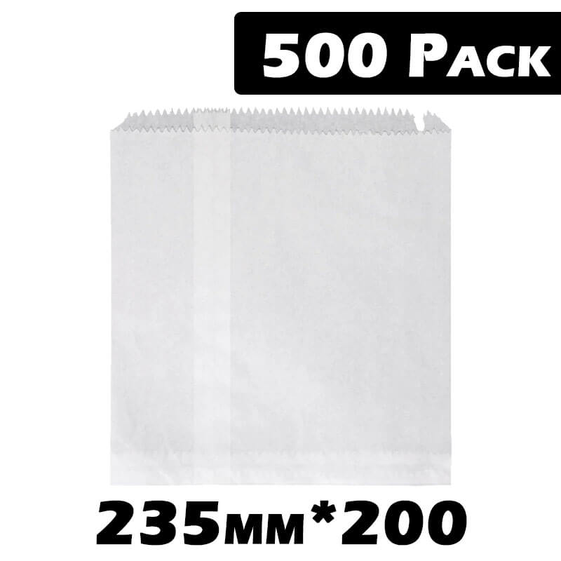 Zappo Individual 3f White Bags 500pk BF600010 3f White Bags 500pk