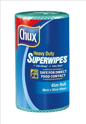 Chux Wipes Roll Heavy Duty Green 45M X 30Cm Perf ROLL
