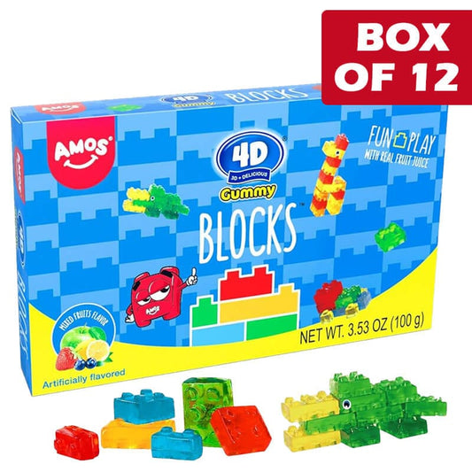Amos 4d Gummies Blocks 100g