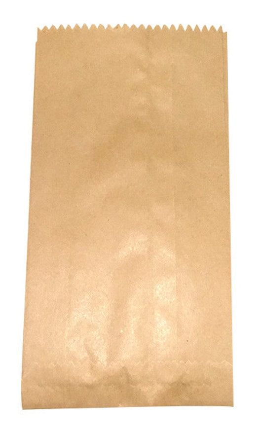 Brown Kraft Paper Large Lolly Bags (100 pack) (11.5cm x 24cm)
