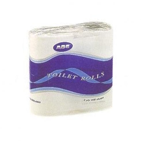 Abc Individual Abc Toilet Rolls - 2 Ply - 400 Sheet Individually Wrapped 48 pack BD28805 Abc Toilet Rolls - 2 Ply - 400 Sheet Individually Wrapped 48 pack