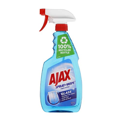 Ajax Individual Ajax Spray N Wipe Glass 500ml BF6037918 Ajax Spray N Wipe Glass 500ml