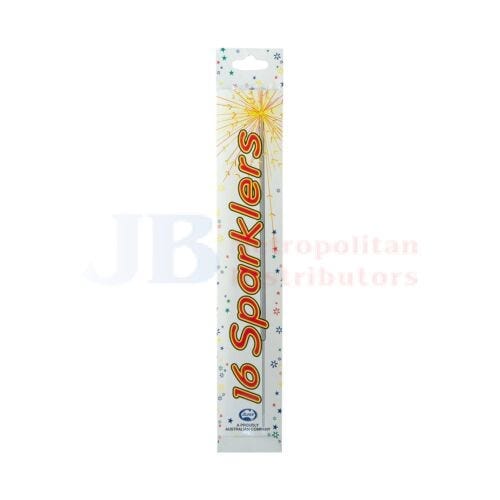 Alpen Individual Alpen Party Sparklers (16 Pack) 9310720313221 JBM3720 Alpen Party Sparklers (16 Pack)