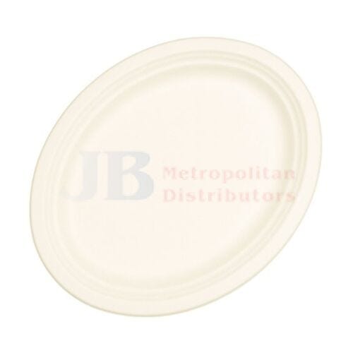 Alpen Individual Alpen Sugarcane Oval Plate White 32.5cm X 26cm 9310720406534 JBM400653 Alpen Sugarcane Oval Plate White 32.5cm X 26cm