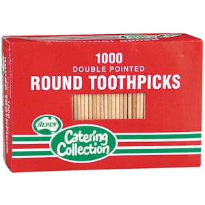 Alpen Individual Alpen Toothpicks Double Ended 1000 pack BD86312 Alpen Toothpicks Double Ended 1000 pack