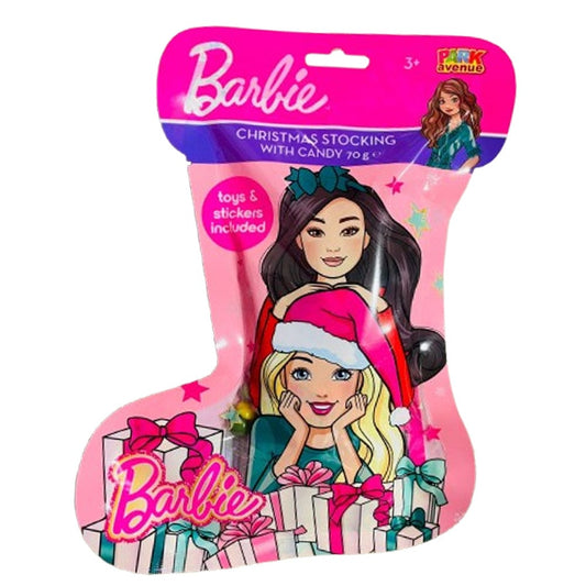 Barbie Barbie Plastic Xmas Stocking 70g Barbie Plastic Xmas Stocking 70g