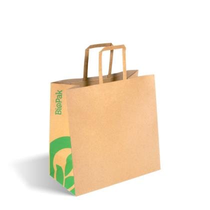 BIOPAK Individual Biopak Bags Paper Small With Flat Handle Recycled (Fsc) 250 pack 9344062051442 BD197957 Biopak Bags Paper Small With Flat Handle Recycled (Fsc) 250 pack
