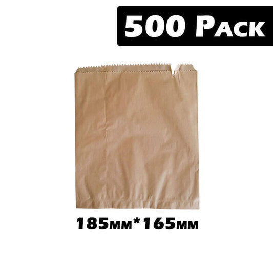 Essentials At Home Individual 1w Brown Bags (500 bags - 185mm x 165mm) BF6163037 1w Brown Bags (500 bags - 185mm x 165mm)