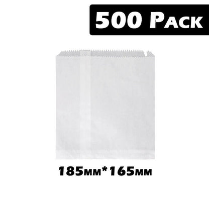 Essentials At Home Individual 1w White Bags (500 bags - 185mm x 165mm) BF600003 1w White Bags (500 bags - 185mm x 165mm)