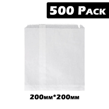 Essentials At Home Individual 2w White Bags (500 bags - 200mm x 200mm) BF600008 2w White Bags (500 bags - 200mm x 200mm)