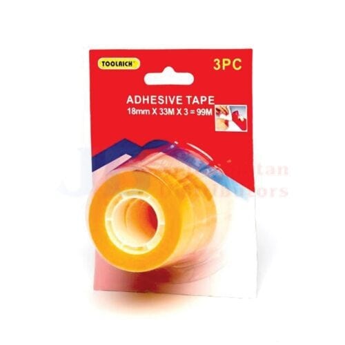 Essentials At Home Individual Adhesive Tape 188mmx33m (3 Pack) 9318142025050 JBMAT3P Adhesive Tape 188mmx33m (3 Pack)
