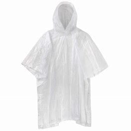 Essentials At Home Individual Adult Reusable Poncho BF6137700 Adult Reusable Poncho
