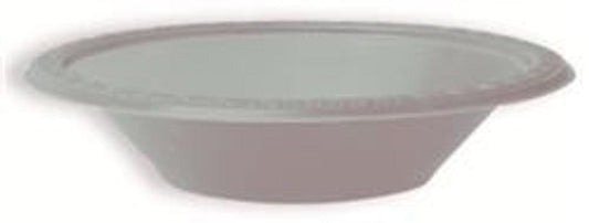 Essentials At Home Individual Plastic Bowls - Silver (8 X 18cm Bowls) 11179343409 TPFS4065 Plastic Bowls - Silver (8 X 18cm Bowls)