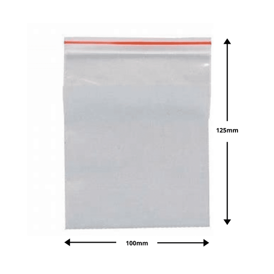 Essentials At Home Ziplock Lolly Bags Large 100mm 1000 units Ziplock Lolly Bags Large 100mm 1000 units