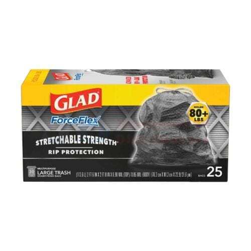 Glad Individual Glad Bag Force Flex 75L (25 Pack) 12587703595 JBMGBFF25 Glad Bag Force Flex 75L (25 Pack)