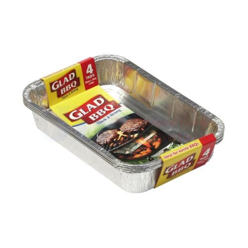 Glad Individual Glad Bbq Trays (4 Pack) 9310050989349 JBM3218 Glad Bbq Trays (4 Pack)