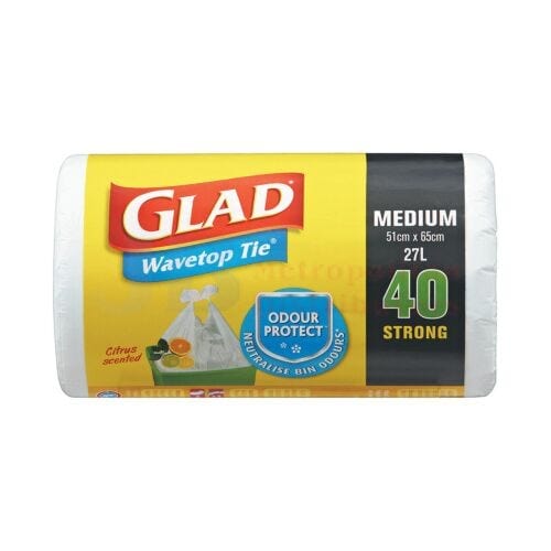 Glad Individual Glad Kit Tidy Wavetop Medium (40 Pack) 9310050023036 JBM3207 Glad Kit Tidy Wavetop Medium (40 Pack)