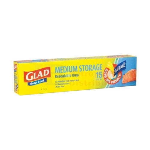Glad Individual Glad Snaplock Lunch Bags (15 Pack) 9310050010050 JBM3222 Glad Snaplock Lunch Bags (15 Pack)