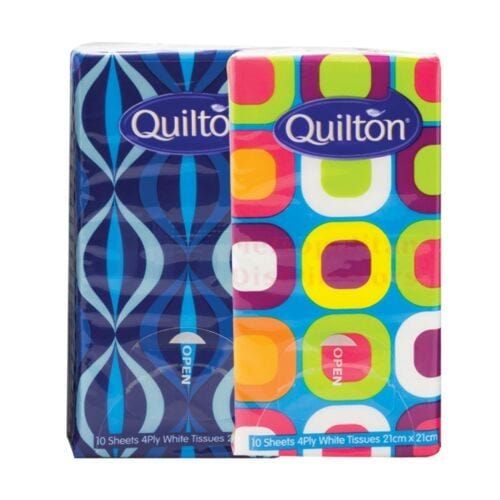 Quilton Individual Quilton 4 Ply Pocket Tissue (18 x 10 Tissues) 9311505810416 JBM2736 Quilton 4 Ply Pocket Tissue (18 x 10 Tissues)