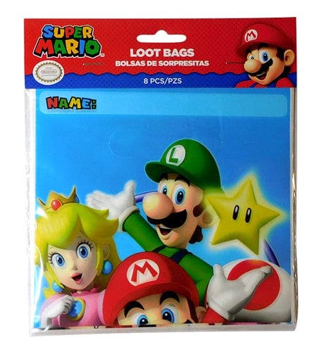 Tnt Individual Loot Bags - Super Mario (8 bags) 1305160013 TPFS13083 Loot Bags - Super Mario (8 bags)