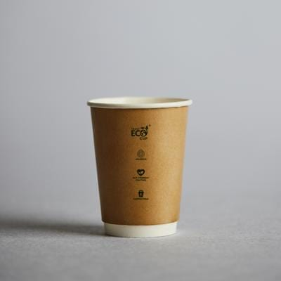 Truly Eco Truly Eco Cups 237Ml 8Oz 80Mm Double Wall Kraft 25 pack Truly Eco Cups 237Ml 8Oz 80Mm Double Wall Kraft 25 pack