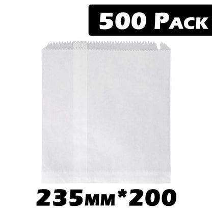 Zappo Individual 3f White Bags 500pk BF600010 3f White Bags 500pk